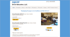 Desktop Screenshot of equipdrivereducation.com